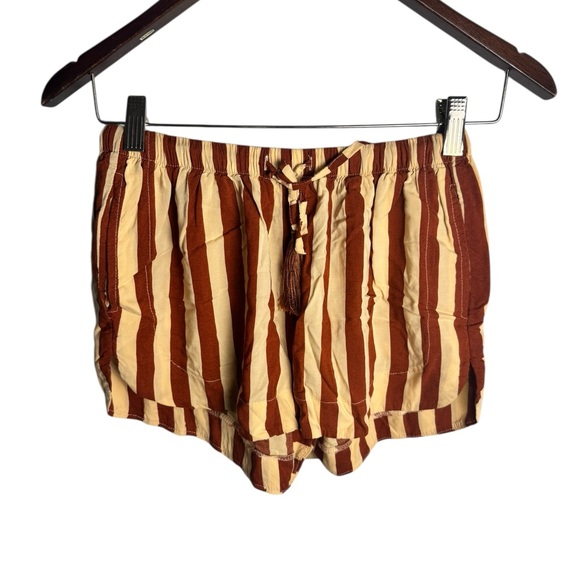 Natalie Martin Jasper shorts Thick Stripe cocoa Butter S NWOT - Picture 2 of 5